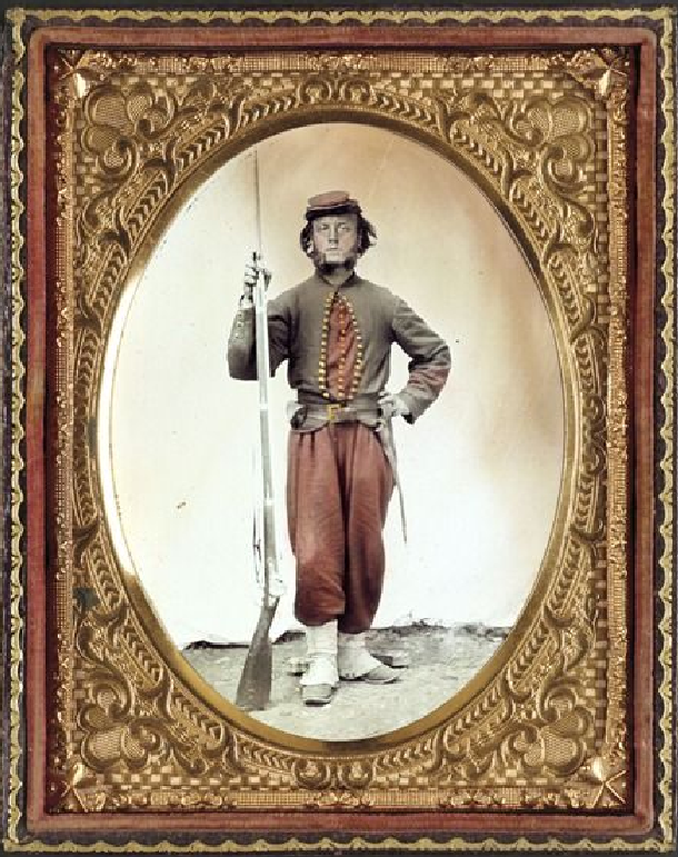 Алонсо Ф. Томпсон из роты С 84-го нью-йоркского пехотного полка (ранее 14-й полк нью-йорской милиции)