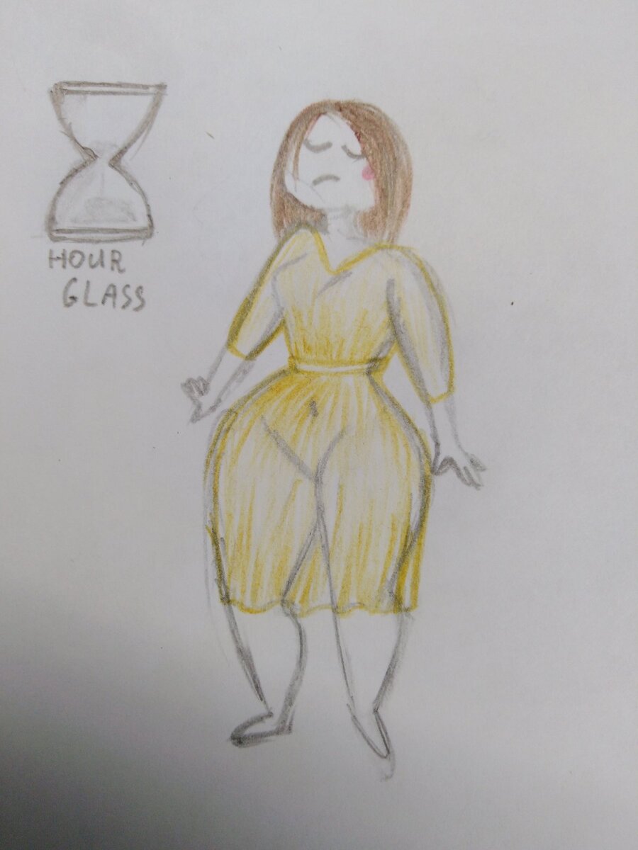 Рисую одежду и волосы