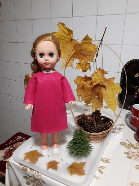 Пальто цвета фуксии. Ноябрь, 2021.