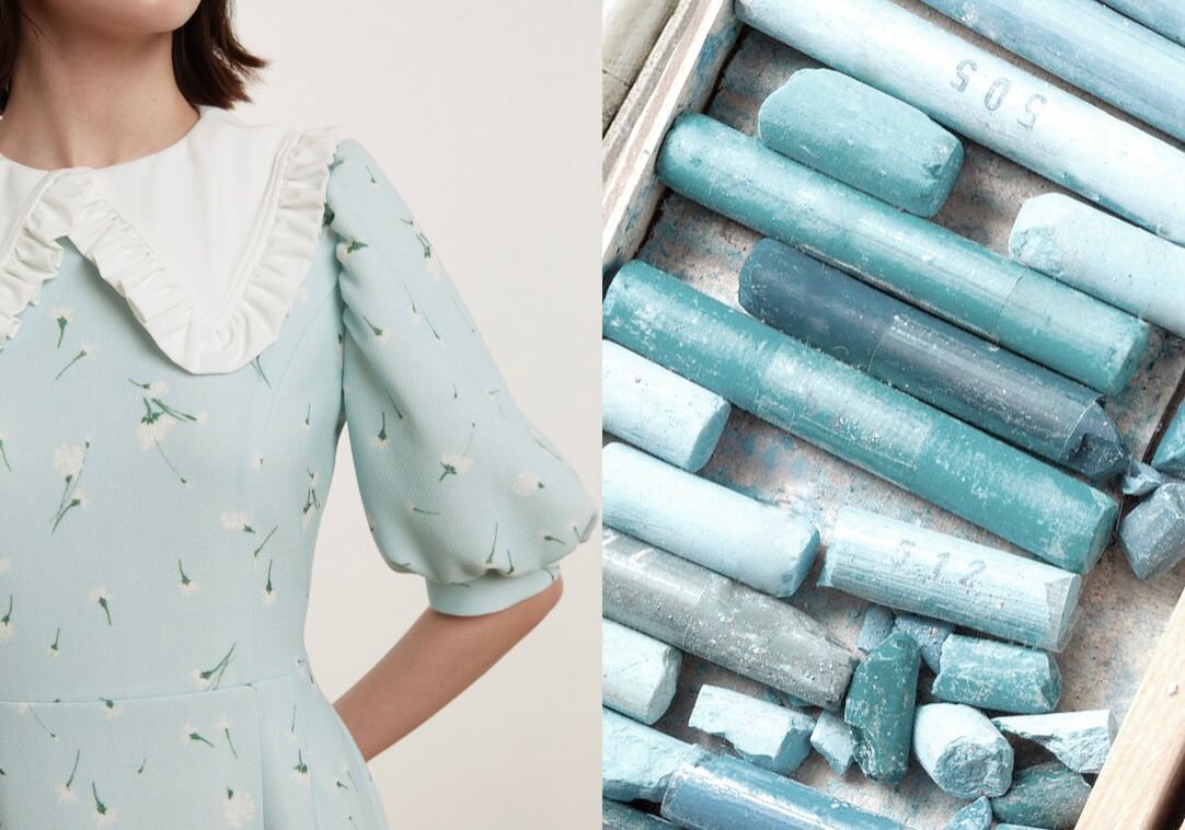 Голубая пастель