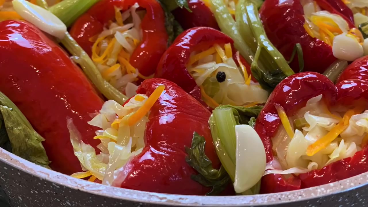 Маринованный красный перец с капустой | Pickled red pepper | Մարինացված  կարմիր բիբար | Aza Gevorgyan | Дзен