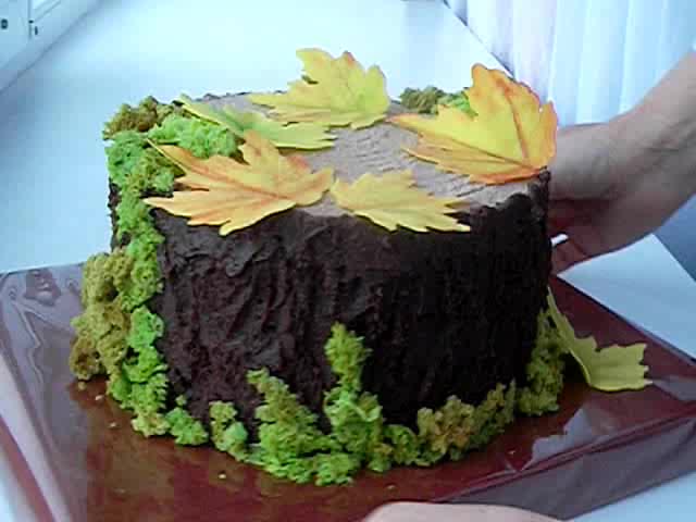Торт пень декор - 72 фото