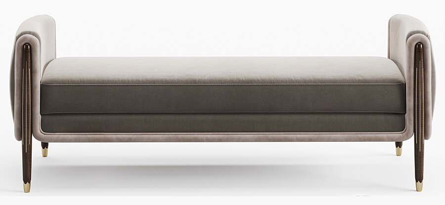 Банкетка, изготовленная на заказ от студии Авенкар