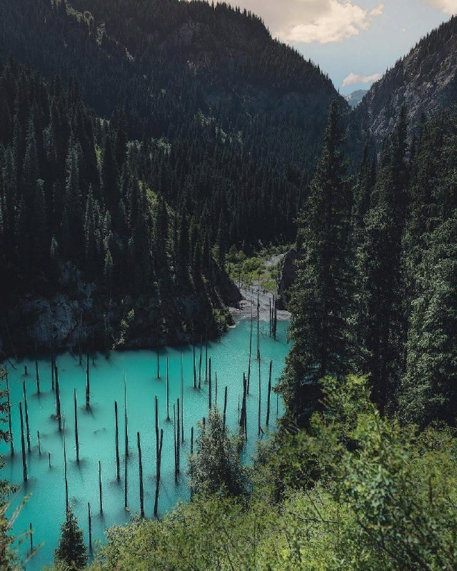 Kaindy Lake Kazakhstan