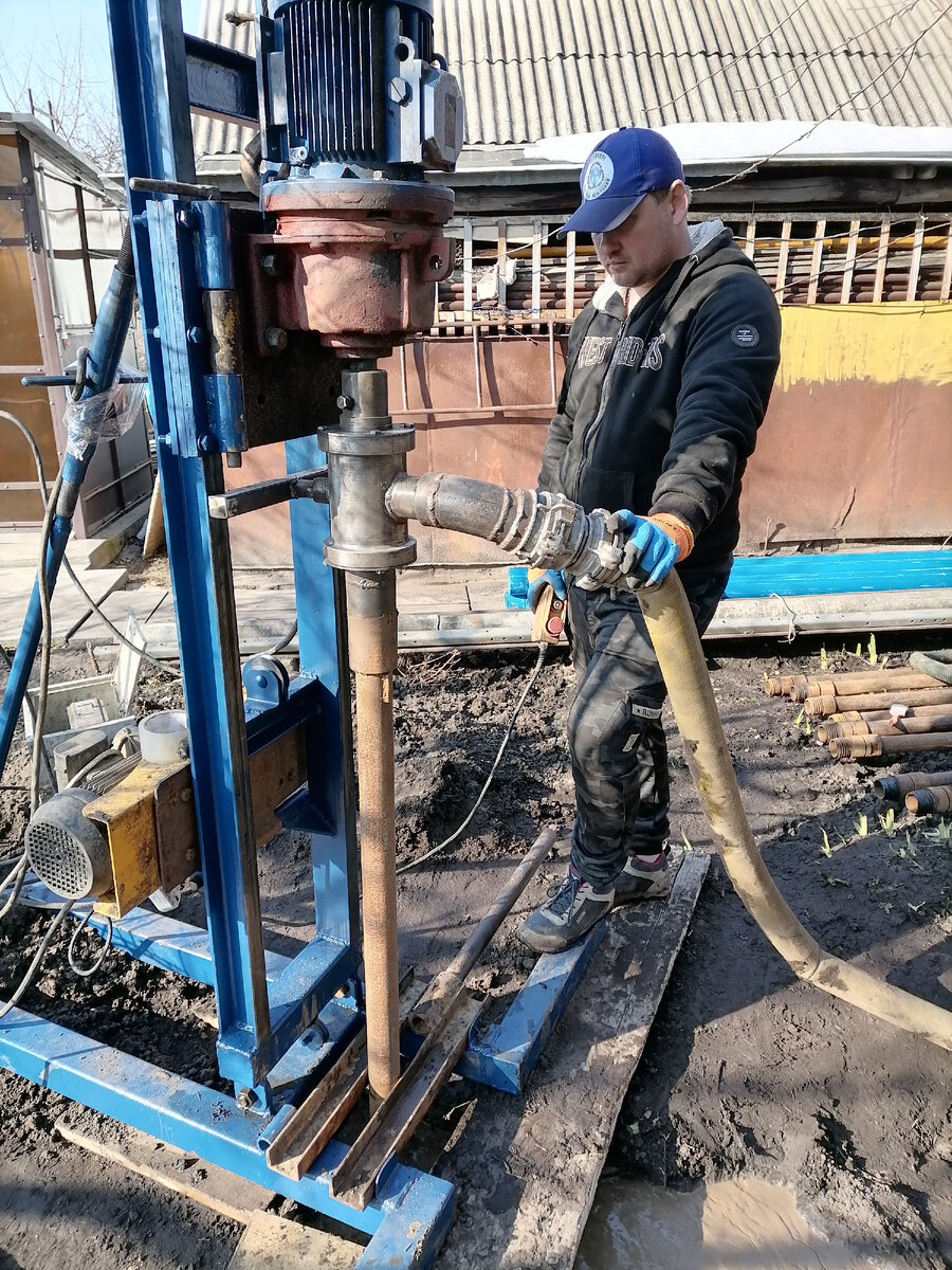 Бурение скважины на воду разборной установкой Адрес: Воронежская обл., Аннинский р-н, п. Круглоподпольное, ул. Луговая, д. 22
