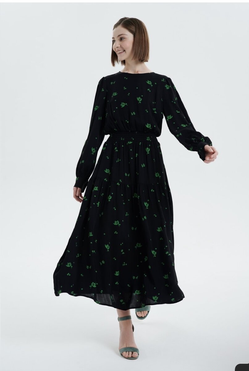 Платье-макси с принтом, 9590 руб(со скидкой).