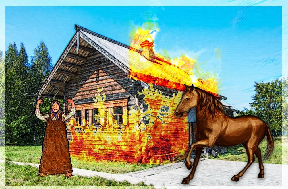 Коллаж из доступных картинок, сделан в программе Фотошоп-онлайн