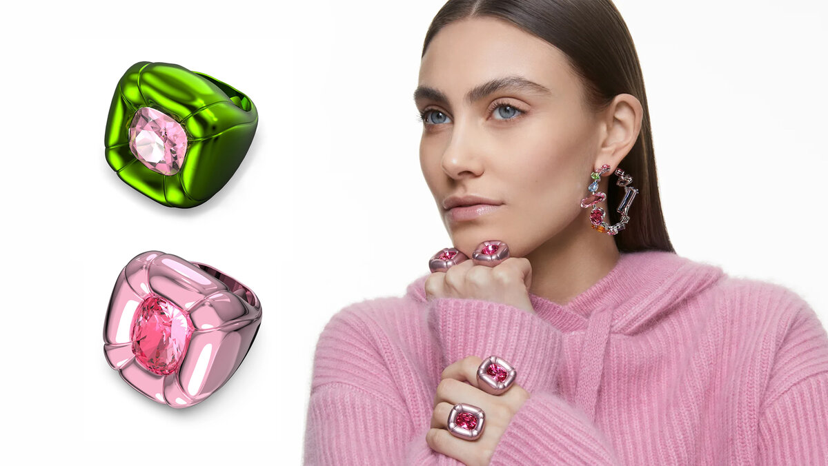 Кольца Swarovski с нанокерамическим покрытием