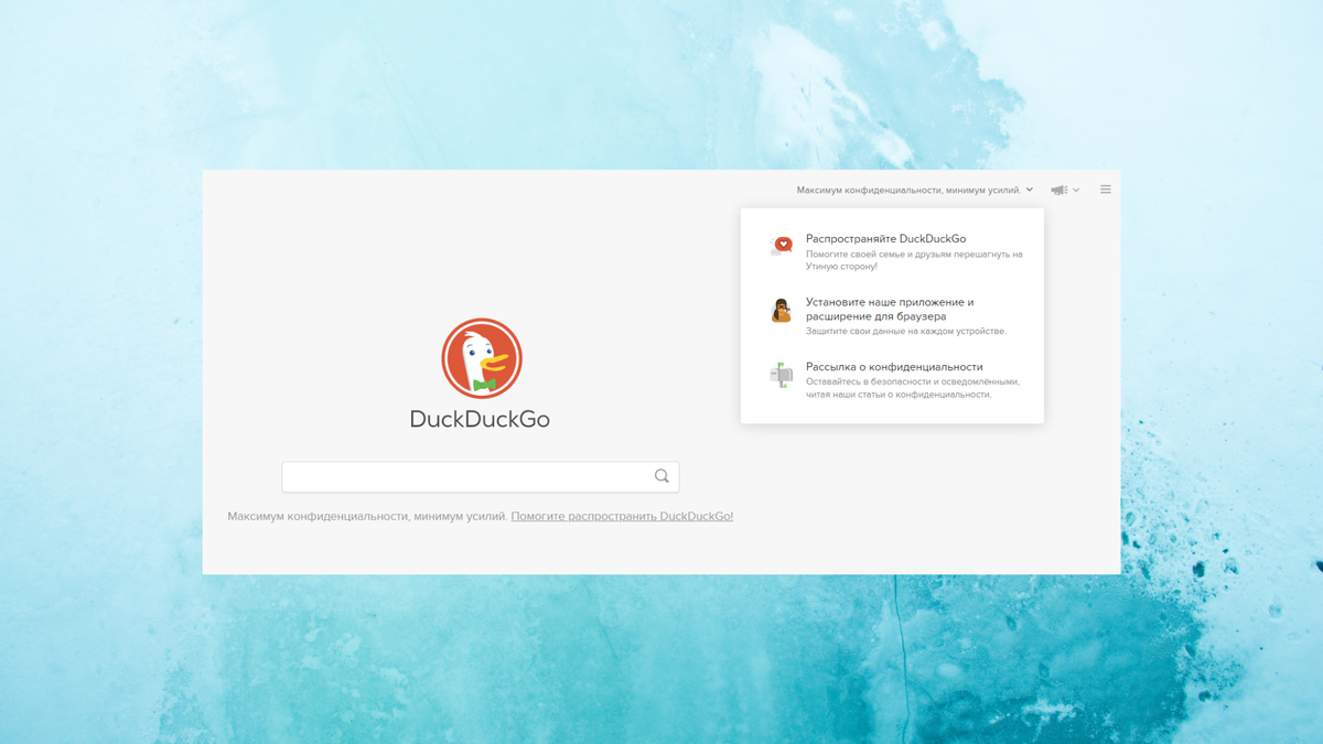 DuckDuckGo - хороший браузер и поисковая система для защиты  конфиденциальности в интернете | Мой старый компьютер | Дзен