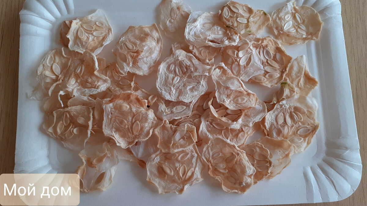 Сушеные огурцы с семечками