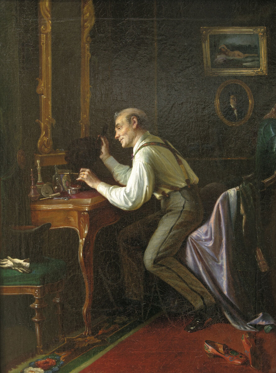 "За туалетным столиком" (1879)