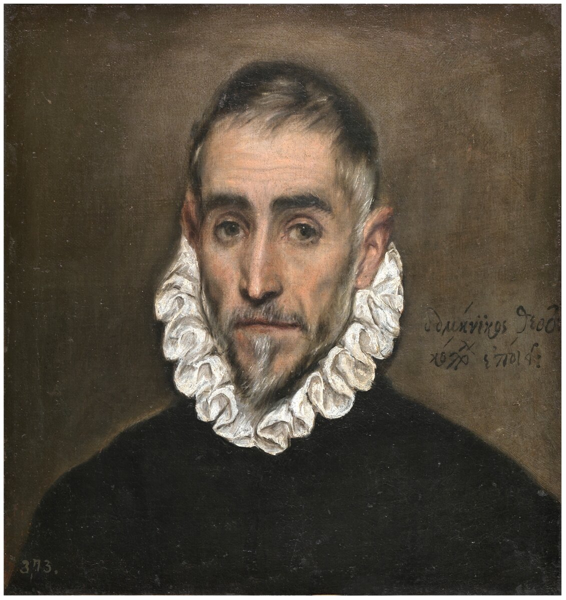 Рис.2. Эль Греко. Портрет неизвестного пожилого дворянина. 1587 - 1600г. [3]