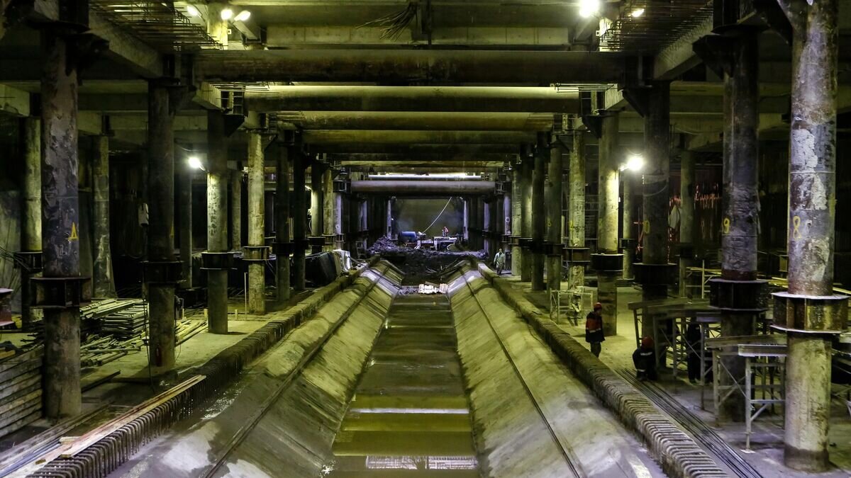    Строительство метро в Петербурге© РИА Новости / Михаил Киреев