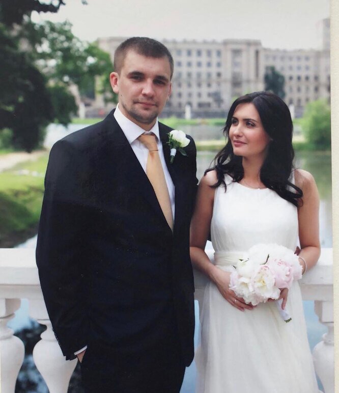 Василий Вакуленко («Баста») и Елена Пинская