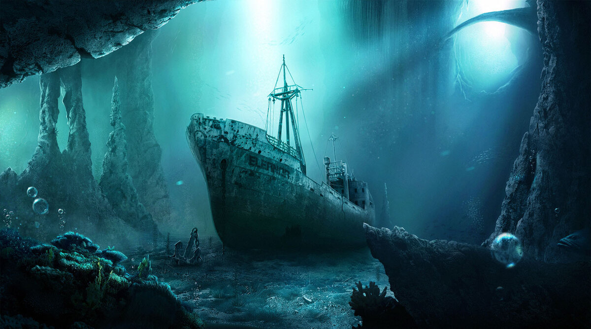 Затонувший пиратский корабль