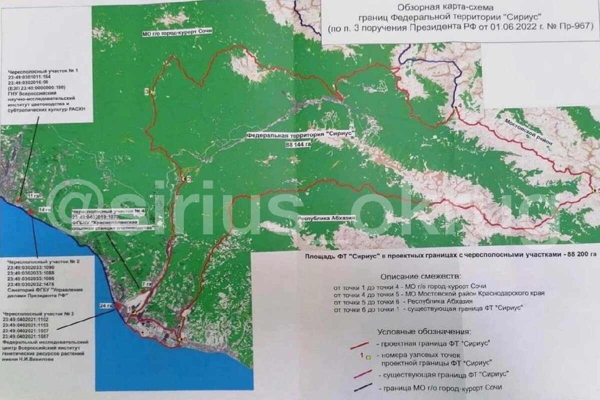 Карта сочи сириус на карте