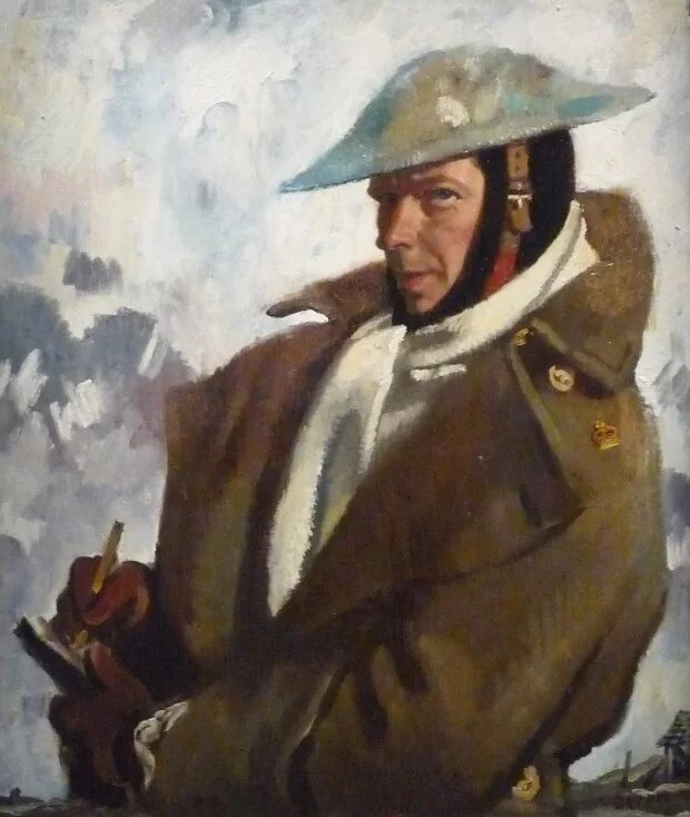 Сэр Уильям Орпен, "Автопортрет", 1917, Имперский военный музей, Лондон, Великобритания.