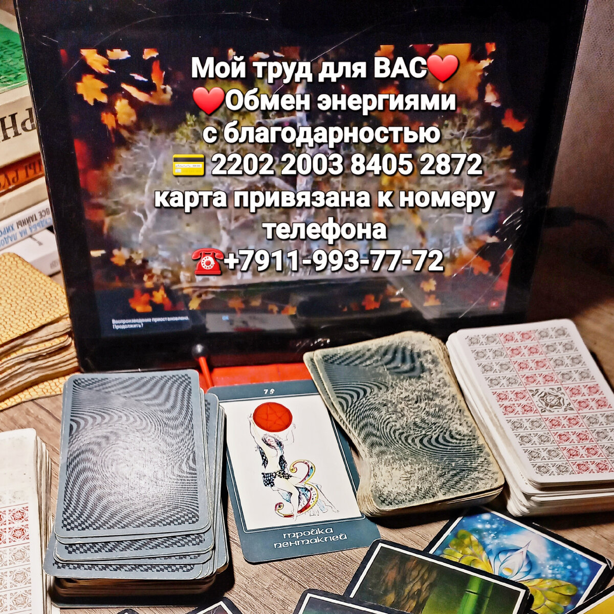 Мой рабочий стол с калодами. 