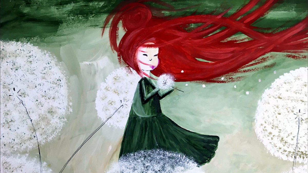Рисую каждый день. Интуитивное рисование. Автор — Ирина Ковалькова. Лист А4, гуашь