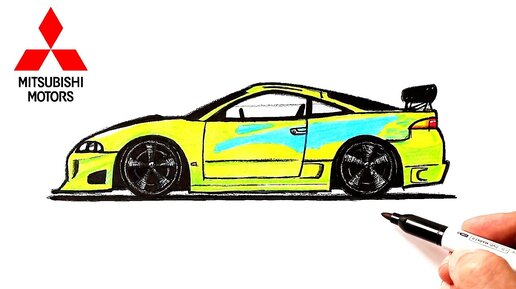 Как нарисовать машину из Форсажа | Fast and furious car drawing