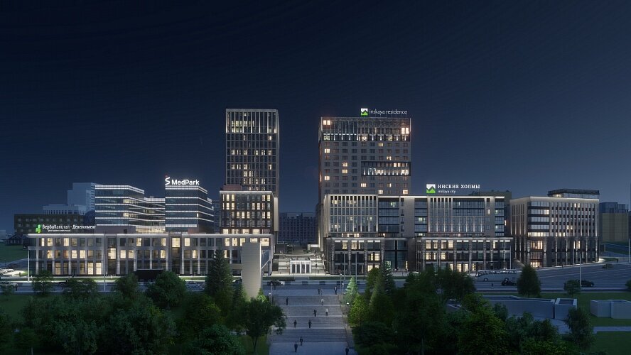 ЖК "Инские холмы" в Новосибирске. Можно купить апартаменты или коммерческое помещение