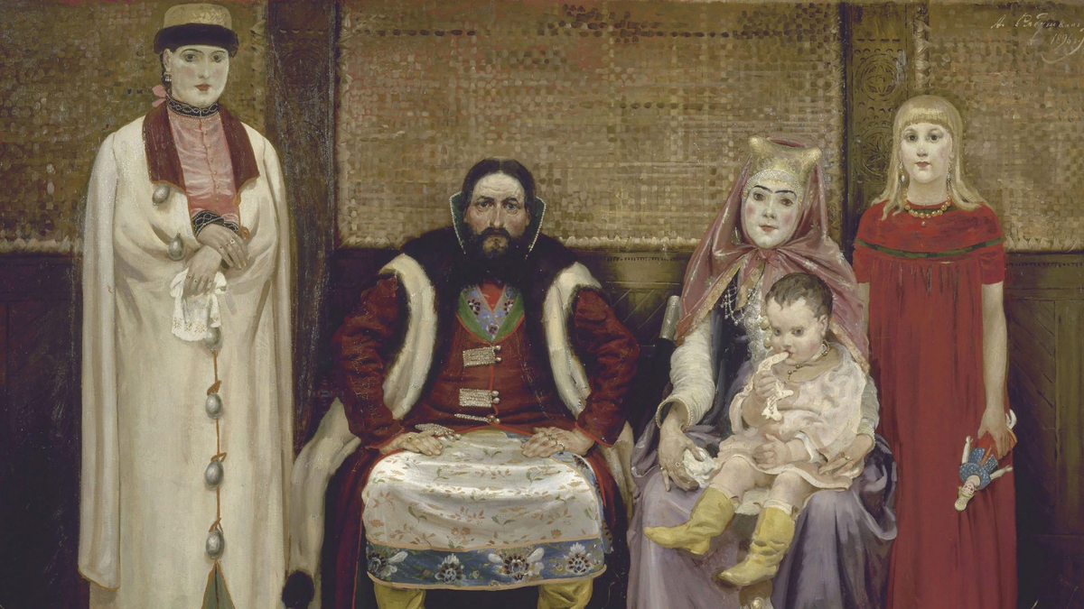 А. Рябушкин, "Семья купца в XVII веке"