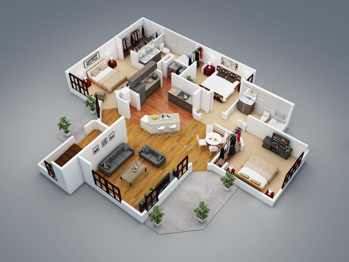 floorplan 3d проекты