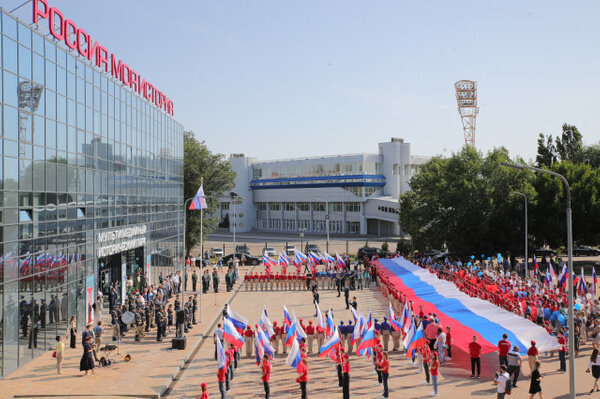 День флага в Ростовской области. Фото © t.me / Министерство обороны РФ