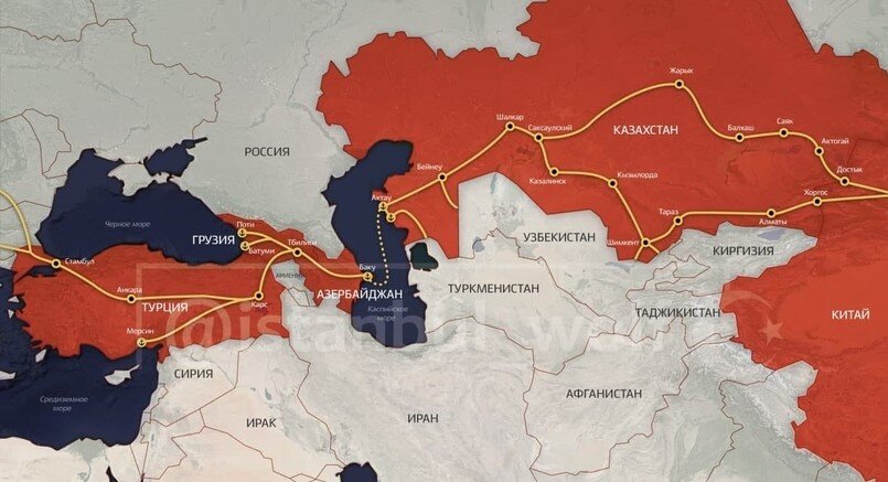 Срединный Коридор им. Эрдогана (иллюстрация из открытых источников)