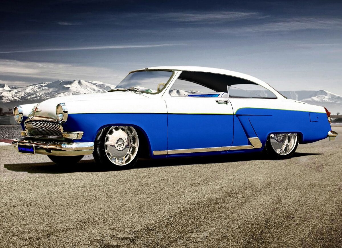 Волга в стиле лоурайдер