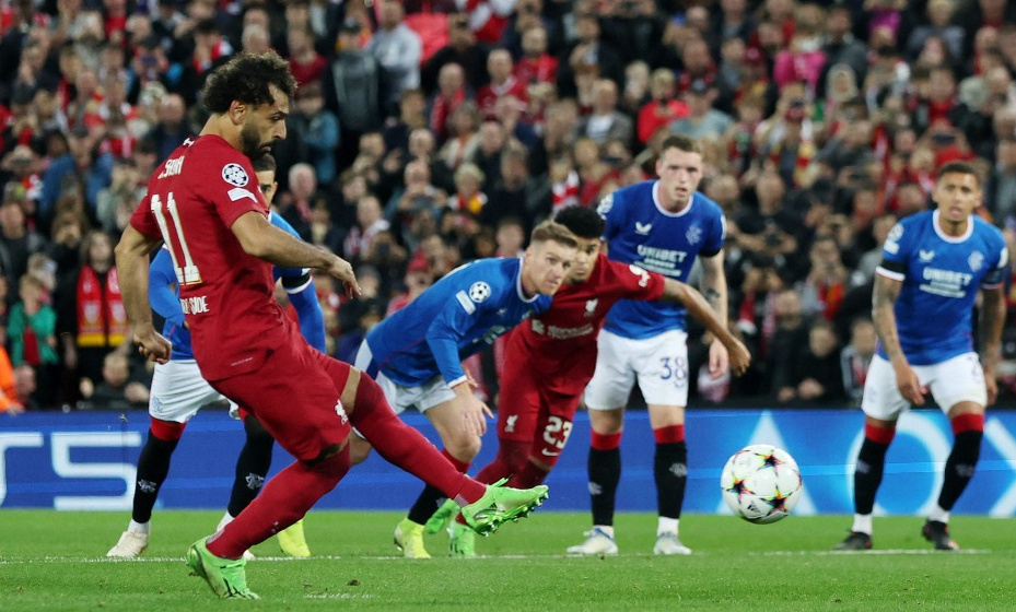    Салах реализовал пенальти на "Энфилде". Фото: Reuters