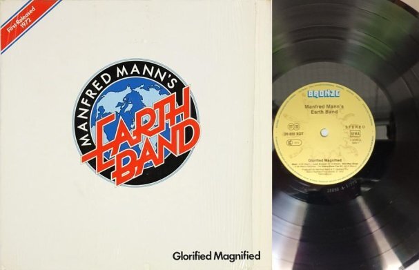 Альбом Manfred Mann’s Earth Band "Glorified Magnified", 1972 г., немецкий перевыпуск на Bronze Records 1977 года
