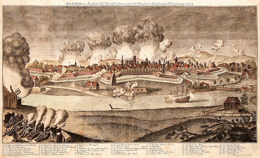 1734 год. Осада Данцига русскими войсками.