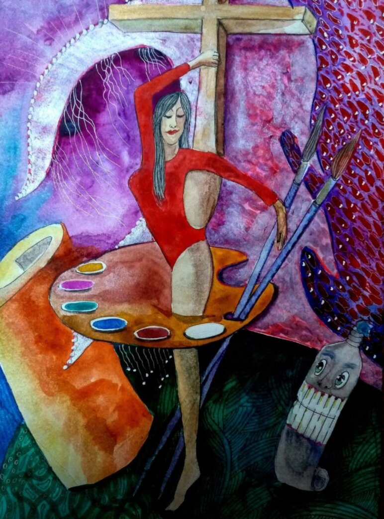 Акварель./🎨🖌️🎚️🙂