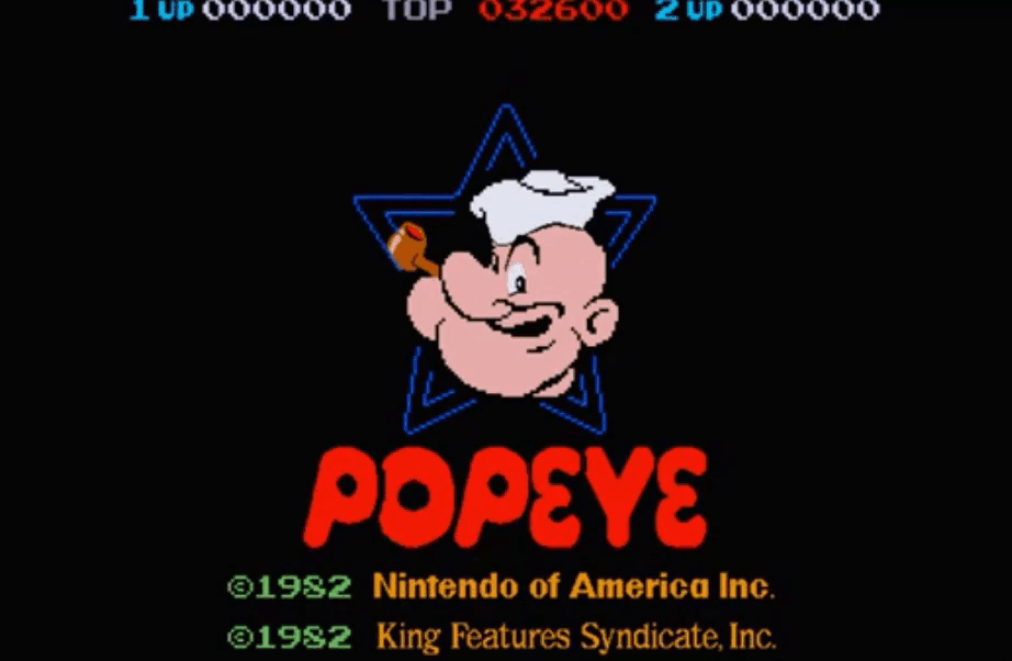 Popeye - это многоэкранная платформенная игра, которая первоначально была выпущена в аркадах в 1986 году.-2