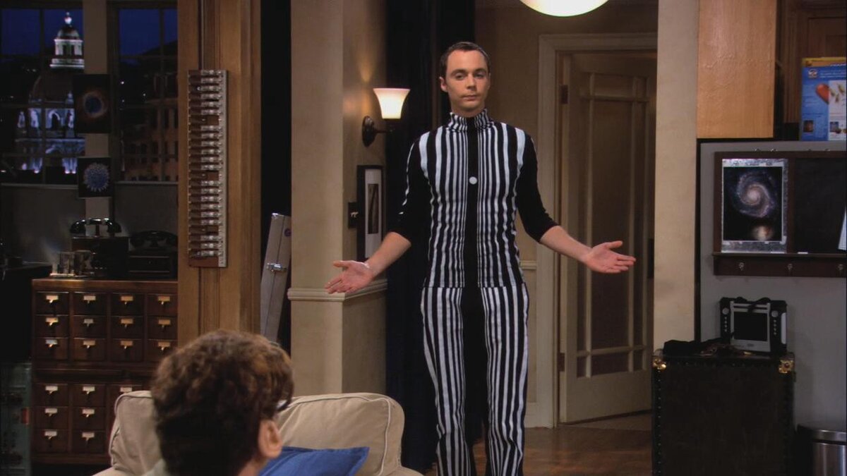 Вышеупомянутый эпизод из т/с "Теория Большого Взрыва".