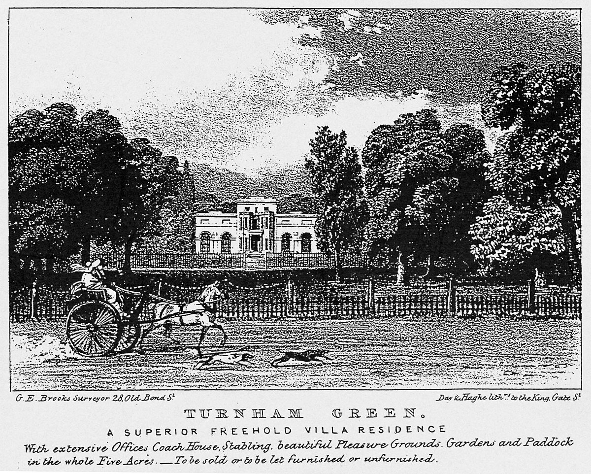 на гравюре изображен Линден-хаус