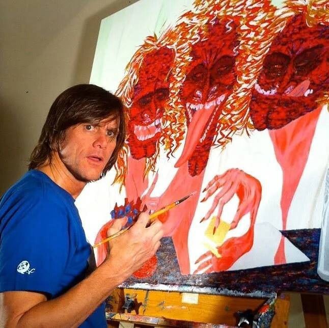 Джим Керри за работой