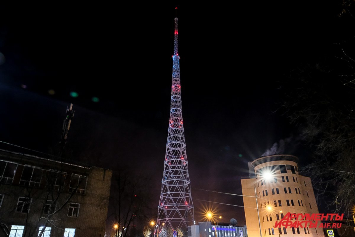    20 ноября на пермской телебашне включат зелёную подсветку