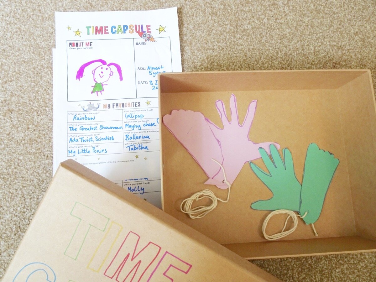 An example of a time capsule out of the box.