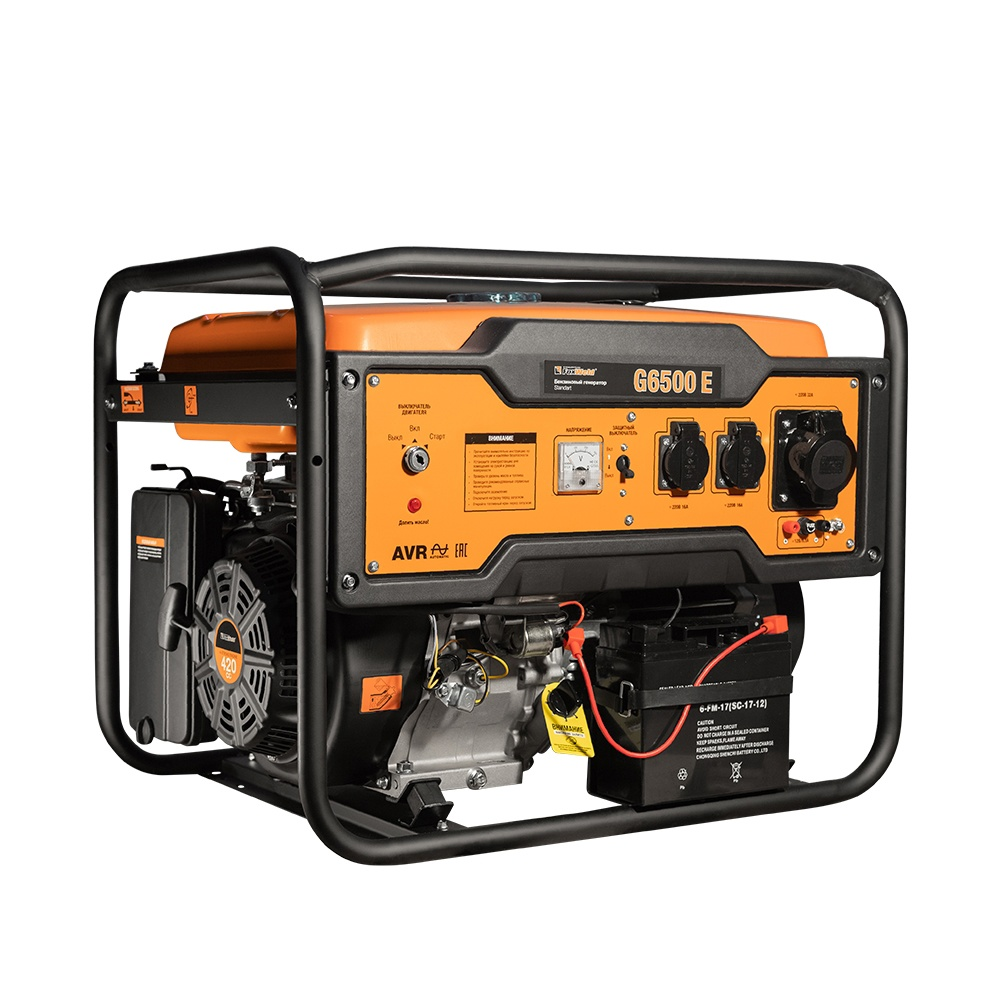 БЕНЗИНОВЫЙ ГЕНЕРАТОР FOXWELD STANDART G6500 E