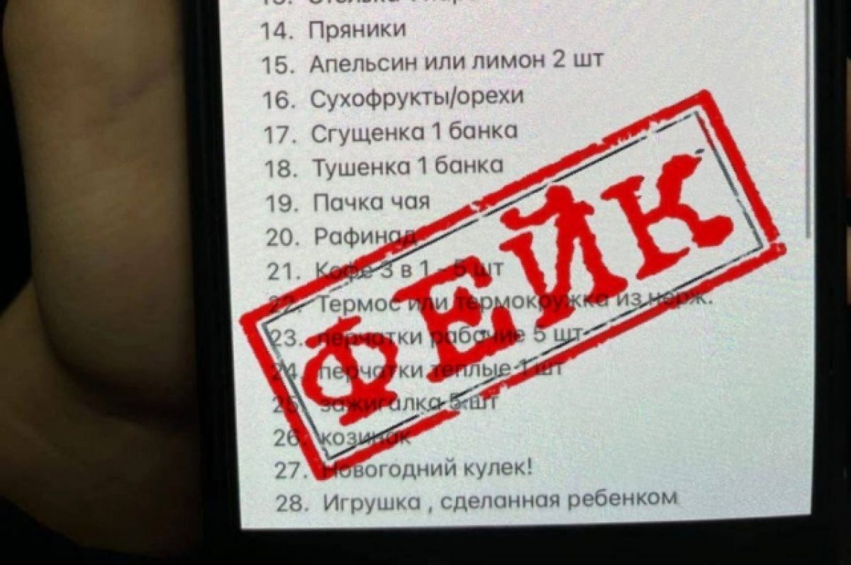    В Пензе опровергли информацию о сборе помощи бойцам через родительские чаты