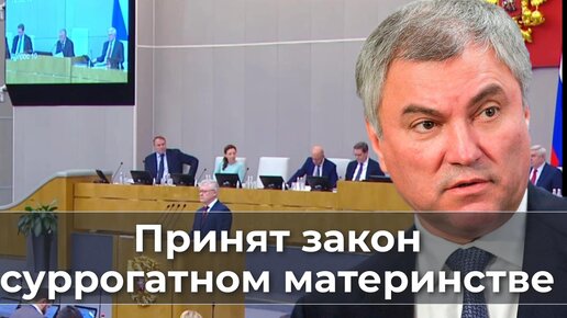 Принят закон о суррогатном материнстве