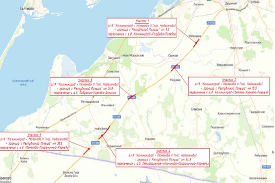 Схема из приказа регионального минградполитики об утверждении проекта планировки территории