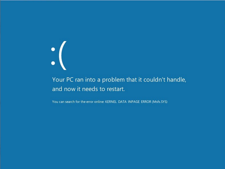 Код остановки kernel data inpage error. Синий экран смерти. Компьютер перезагружается. Ошибка виндовс. Синий экран виндовс 10.