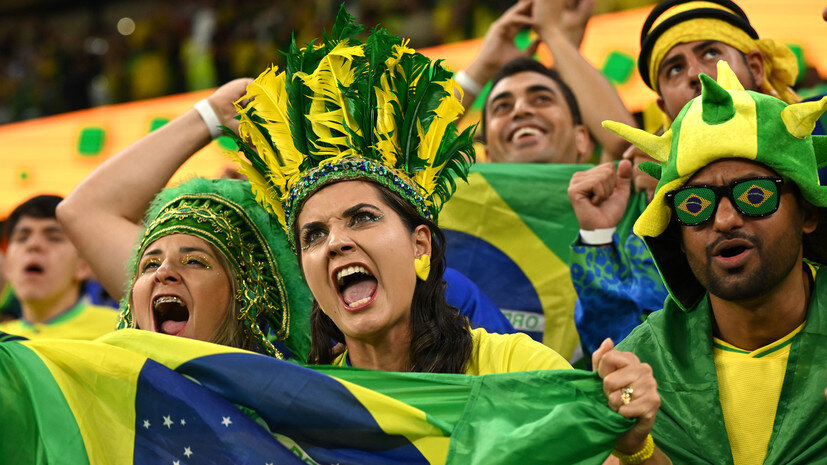     Бразильские фанаты были настроены на шестое чемпионство селесао Gettyimages.ru Tullio Puglia - FIFA/FIFA