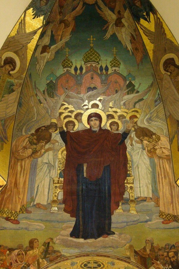 В.М.Васнецов. Богородица Оранта. А это надалтарная картина