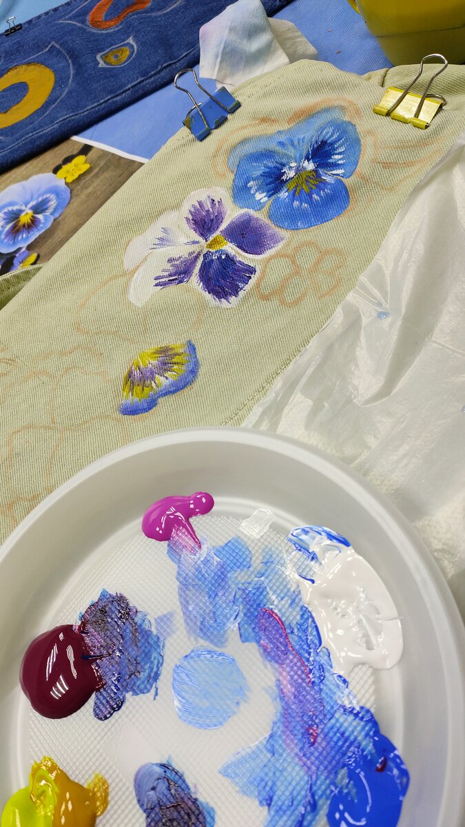 Процесс нанесения краски