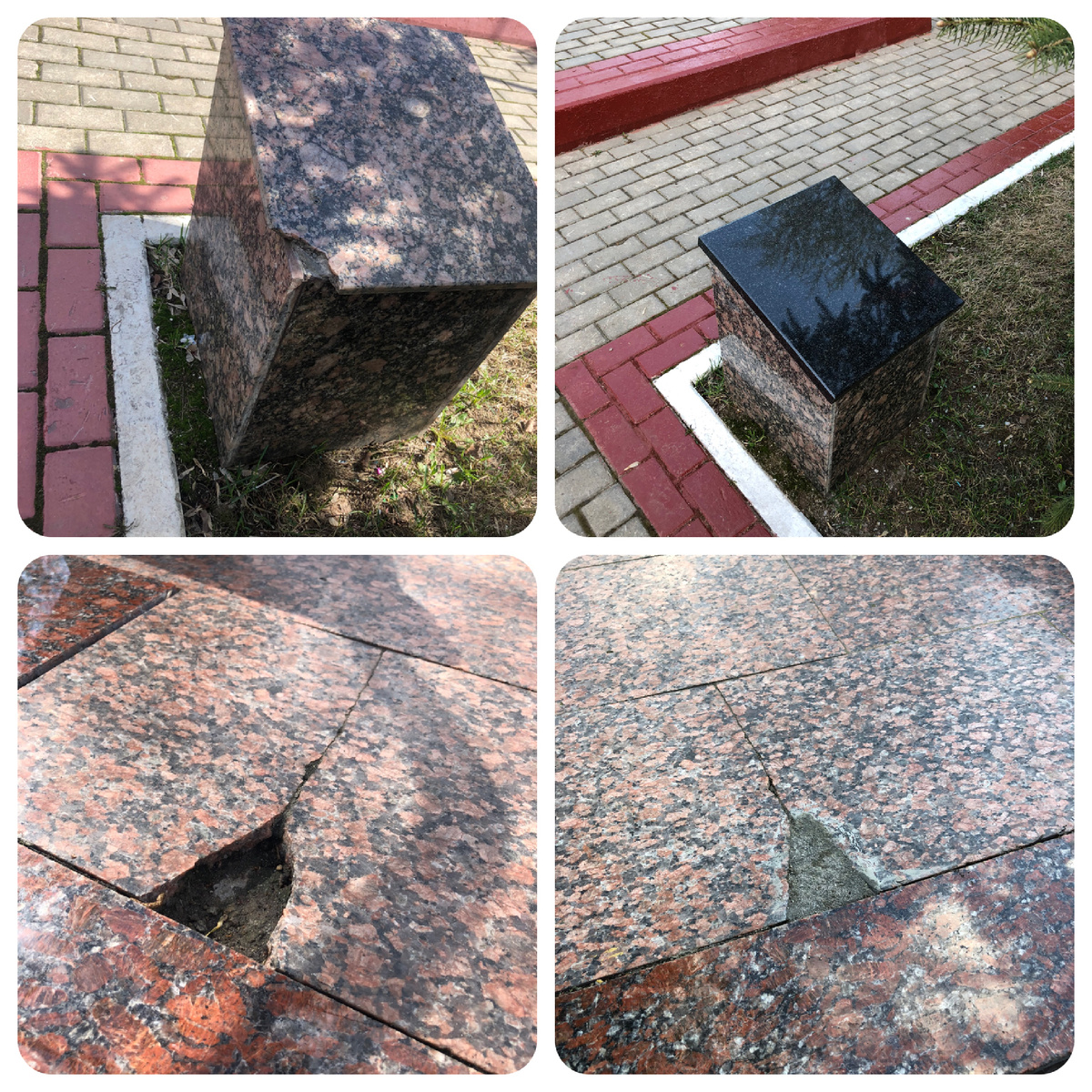 Замена плит и ремонт сколов 