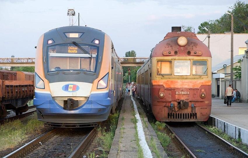 Станция Бэлць-Слобозия, Железная дорога Молдовы (CFM), 2013 г. Фото: railwayz.info